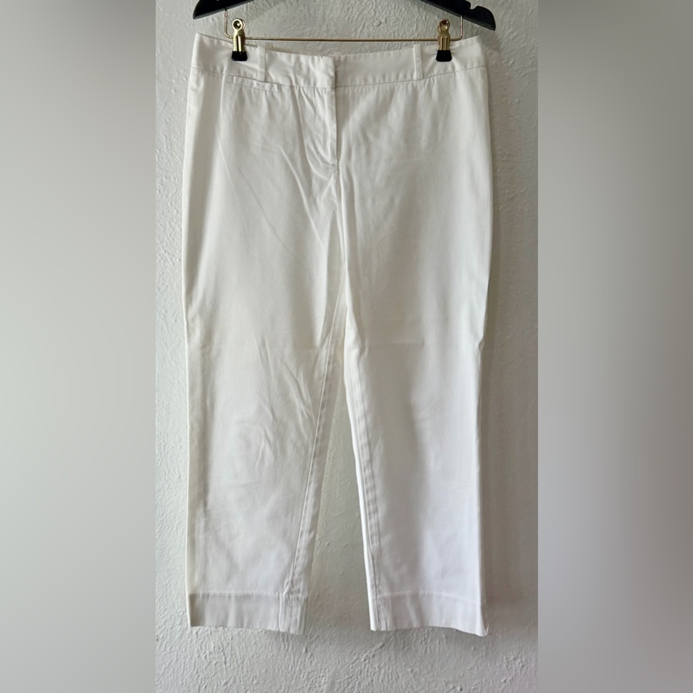 Talbots Women's Crisp White Ankle Pants